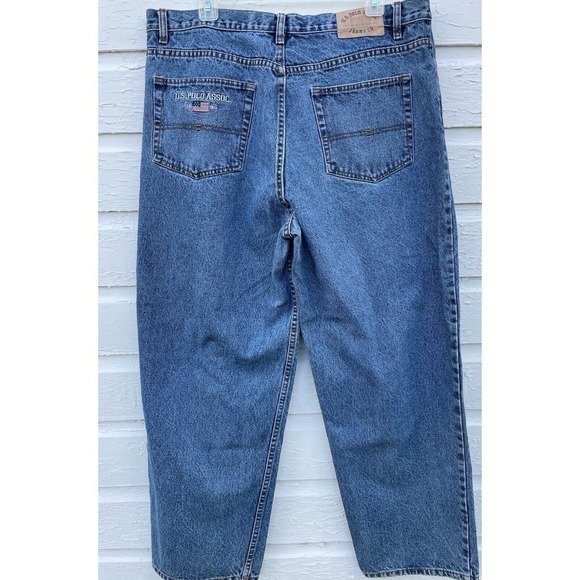US Polo Assn. Other - US Polo Assn. Jeans Mens Size 38 x 30 Baggy Denim Embroidered Vintage Y2K Wide